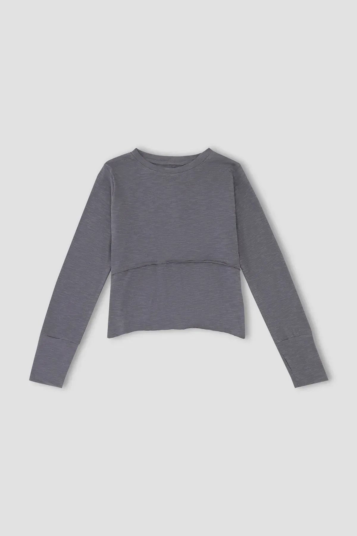 Solid Long Sleeve T-Shirt For Women