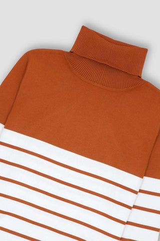 Striped Pullover Sweater For Women