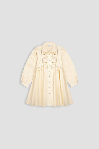 Embroidered Midi Dress For Women