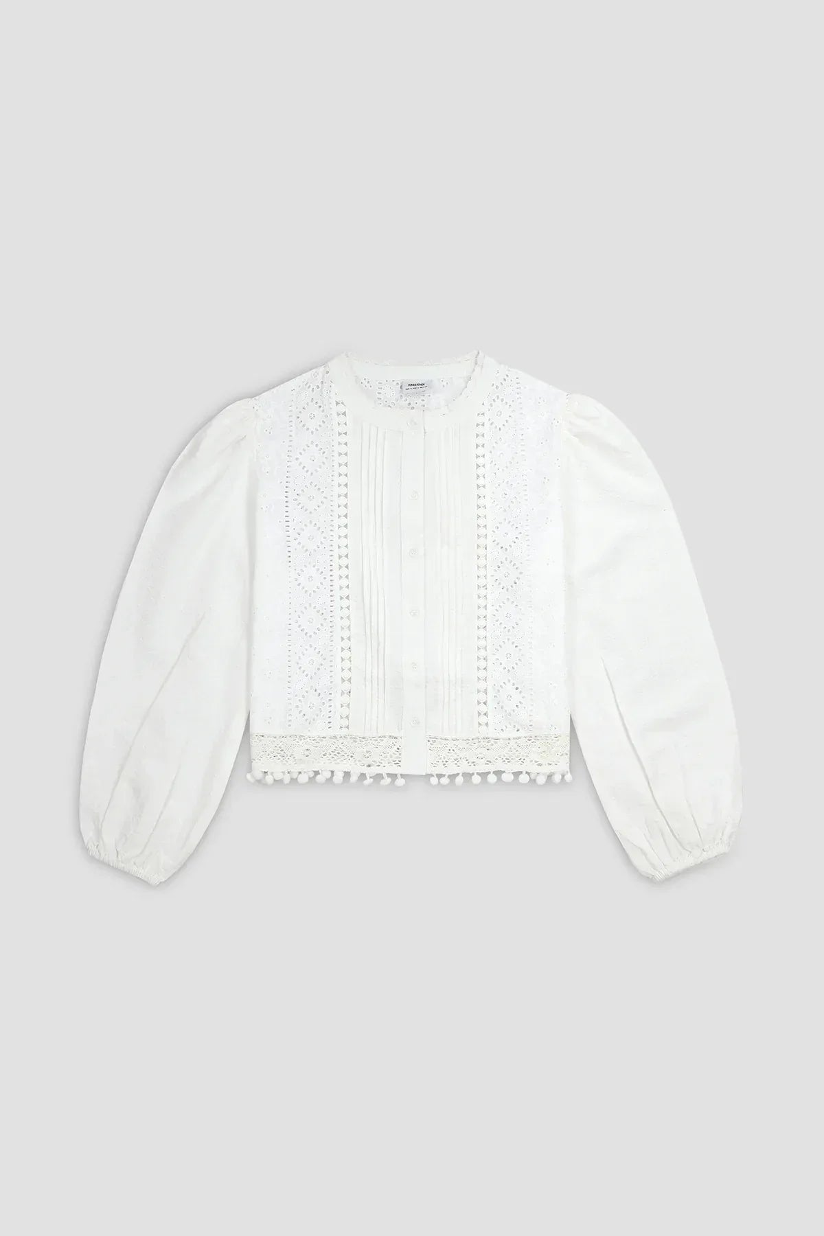 Embroidred Shirt For Women - White - New Arrival - MEME