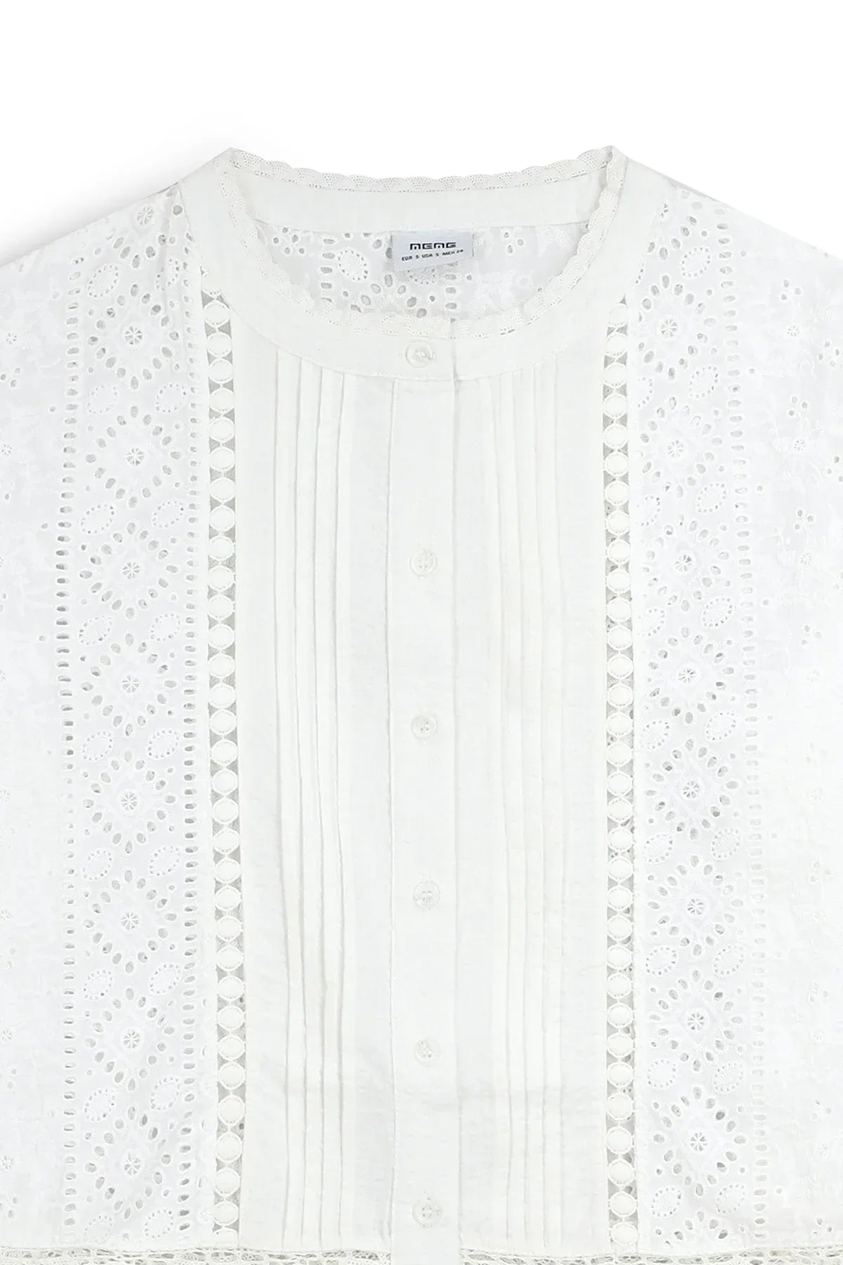 Embroidred Shirt For Women - White - New Arrival - MEME