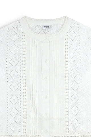 Embroidred Shirt For Women - White - New Arrival - MEME