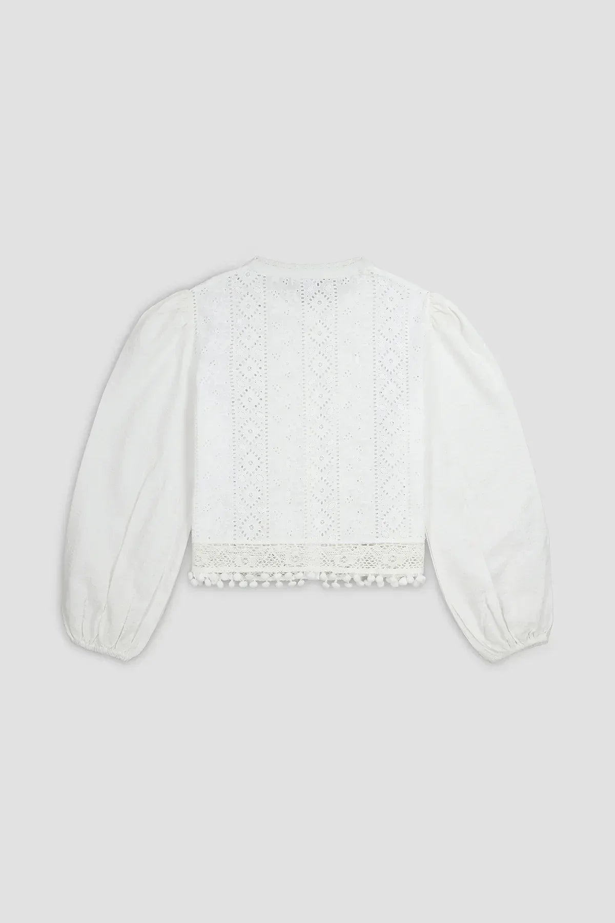 Embroidred Shirt For Women - White - New Arrival - MEME