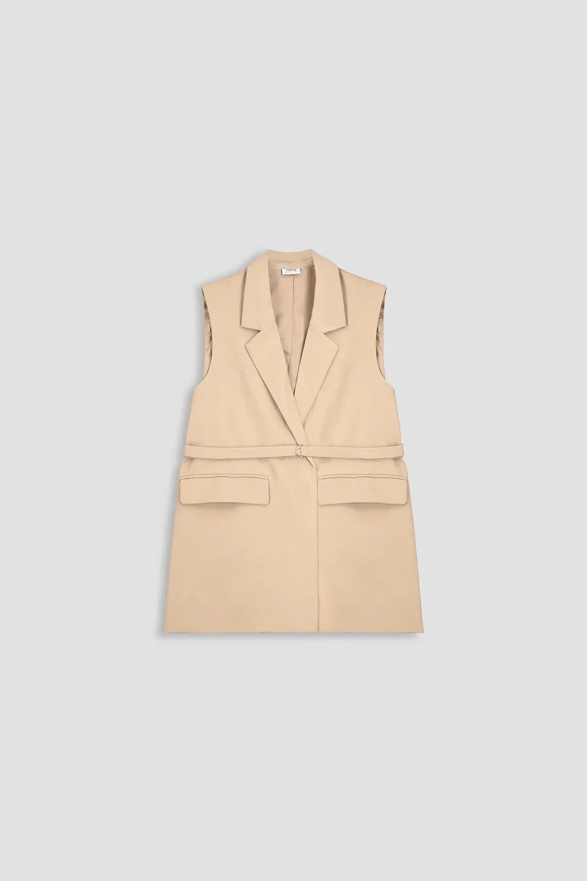 Long Vest Coat For Women - Desert Sand