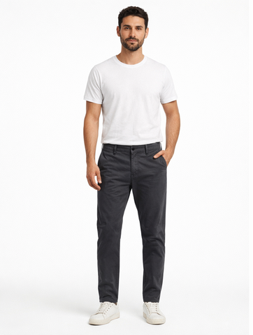 Basic Slim Fit Chinos For Men