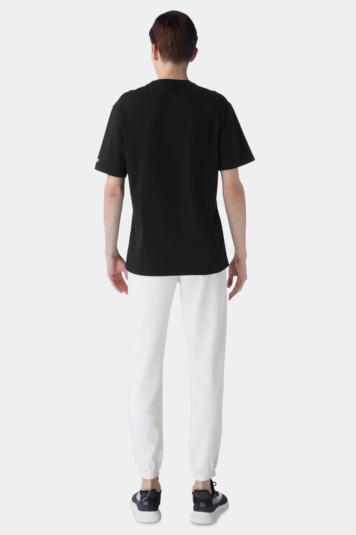 Crew Neck Basic T-Shirt For Men - Black - MEME