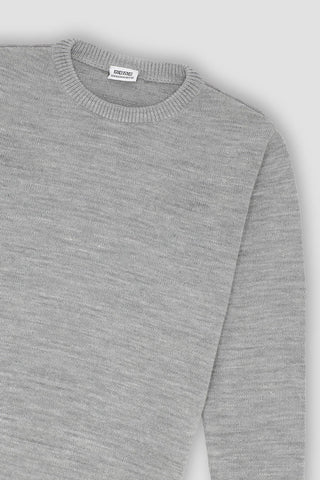Solid Crew Neck Sweater For Men