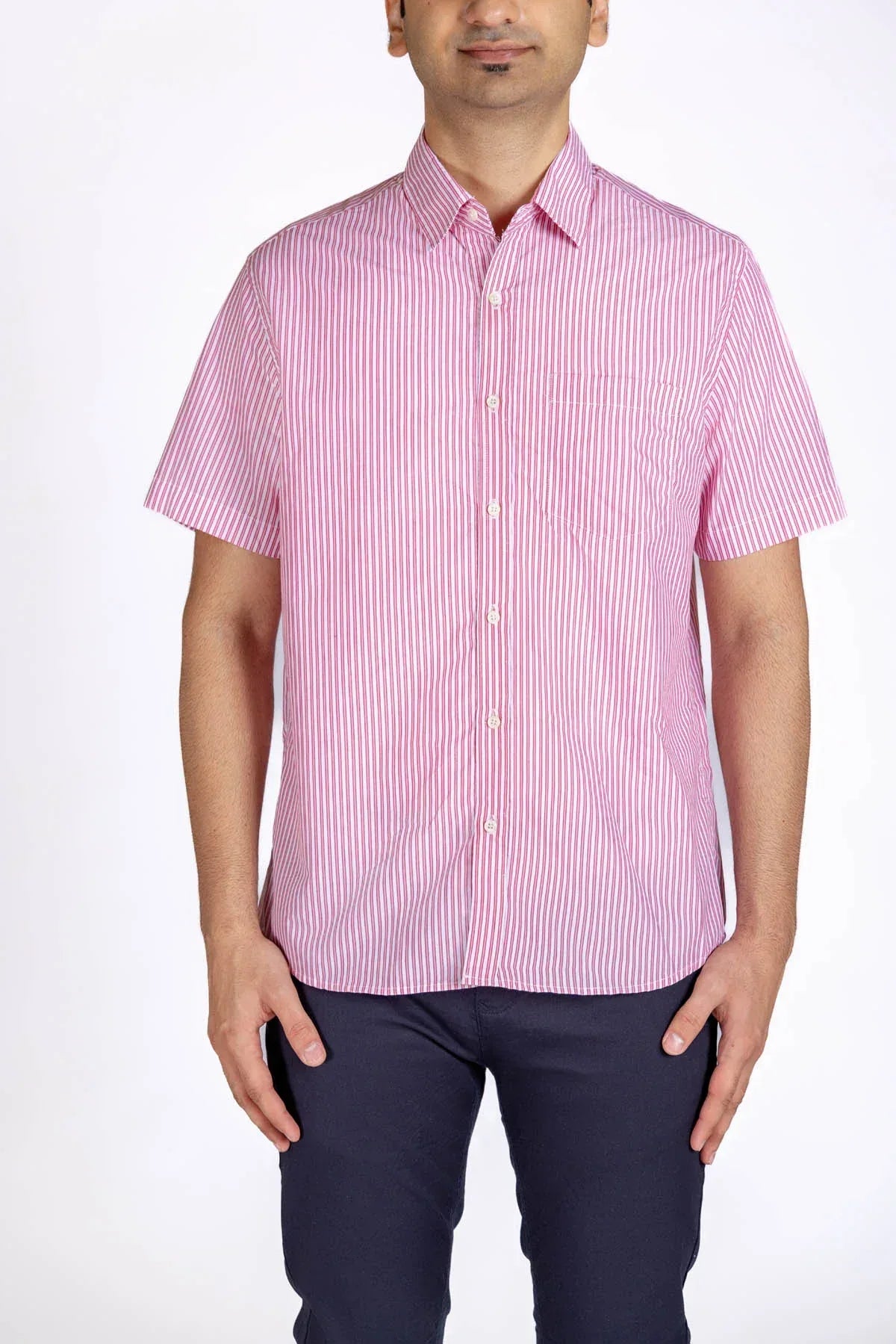 Stripe Half Sleeve Shirt For Men