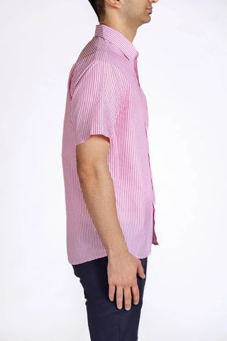 Stripe Half Sleeve Shirt For Men