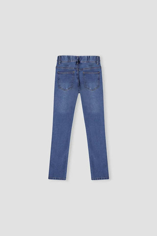 Medium Wash Skinny Denim Jegging For Girl