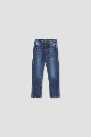 Medium Wash Slim Fit Jeans For Boy