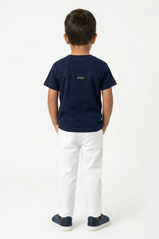  POCKET DETAIL T-SHIRT FOR BABY BOY   MEME