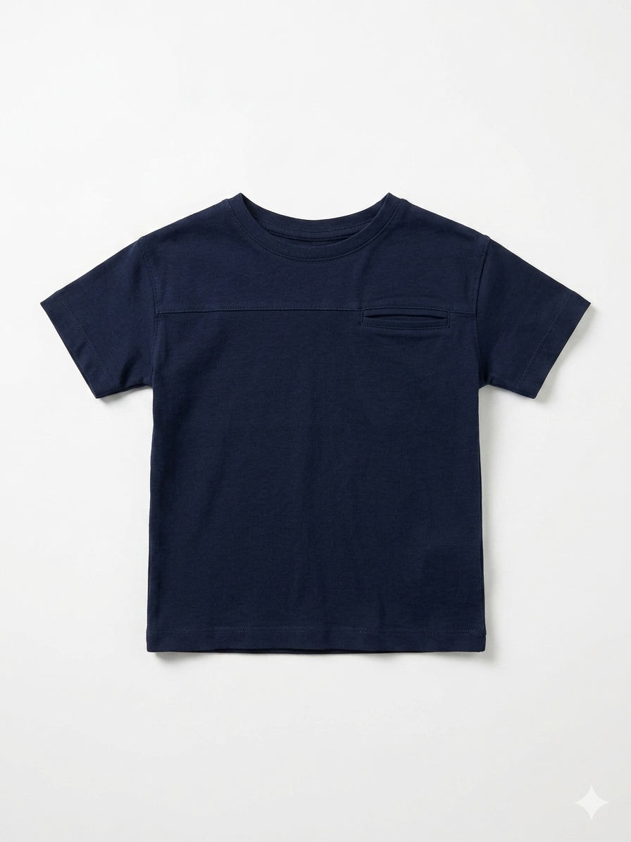  POCKET DETAIL T-SHIRT FOR BABY BOY   MEME
