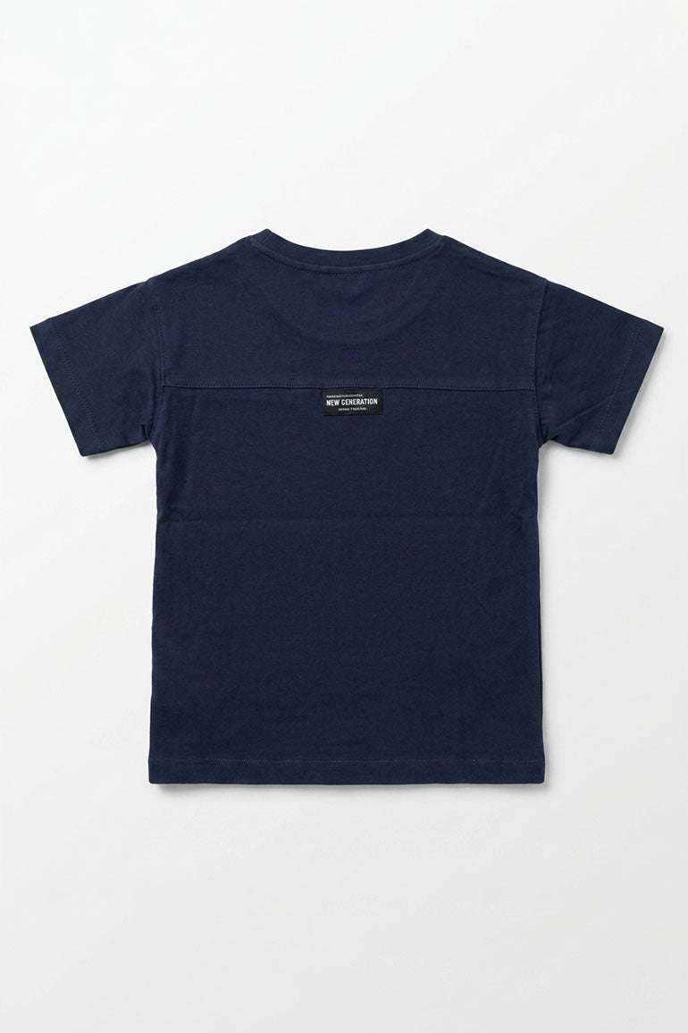  POCKET DETAIL T-SHIRT FOR BABY BOY   MEME