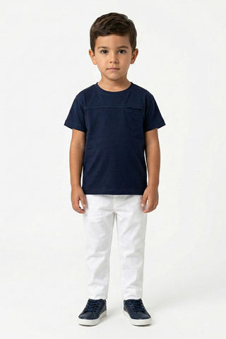  POCKET DETAIL T-SHIRT FOR BABY BOY   MEME
