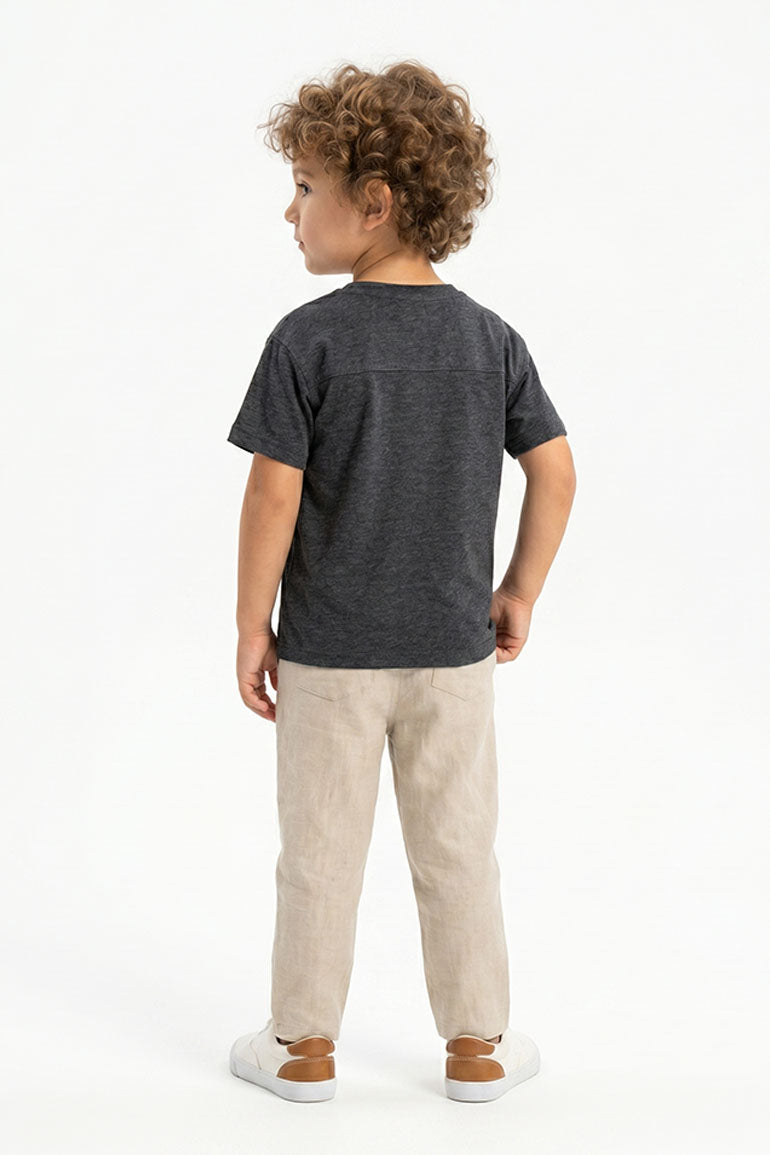  POCKET DETAIL T-SHIRT FOR BABY BOY   MEME