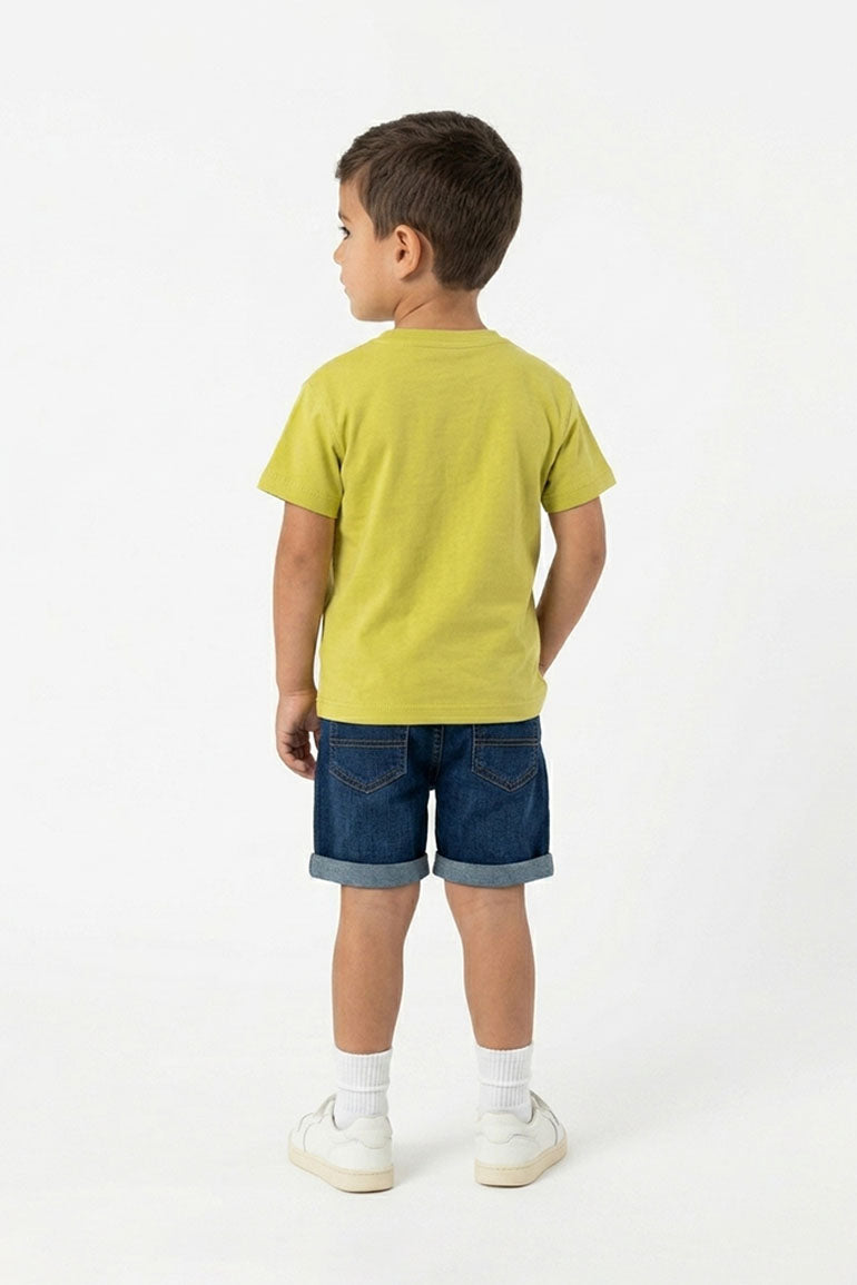  POCKET DETAIL T-SHIRT FOR BABY BOY   MEME