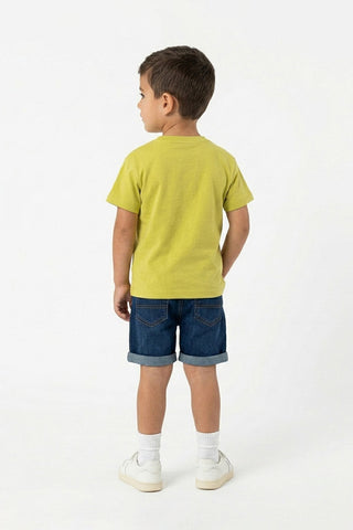  POCKET DETAIL T-SHIRT FOR BABY BOY   MEME