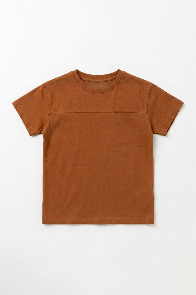  POCKET DETAIL T-SHIRT FOR BABY BOY   MEME
