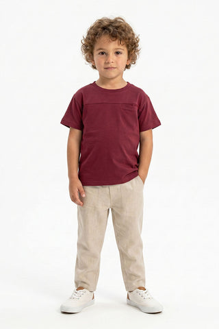  POCKET DETAIL T-SHIRT FOR BABY BOY   MEME