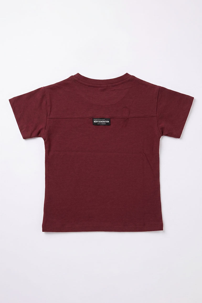  POCKET DETAIL T-SHIRT FOR BABY BOY   MEME