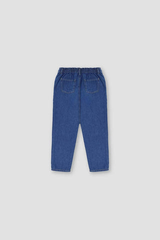 Paper Bag Denim Jeans For Girl