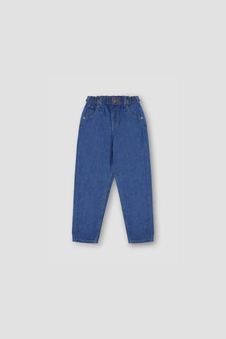 Paper Bag Denim Jeans For Girl