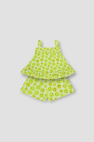 Printed Emoji Set For Baby Girl