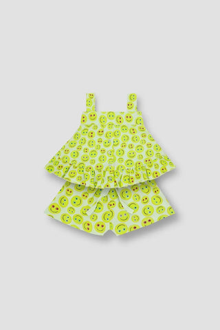 Printed Emoji Set For Baby Girl