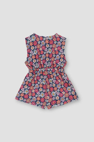 Printed Jumpsuit Dress For Baby Girl