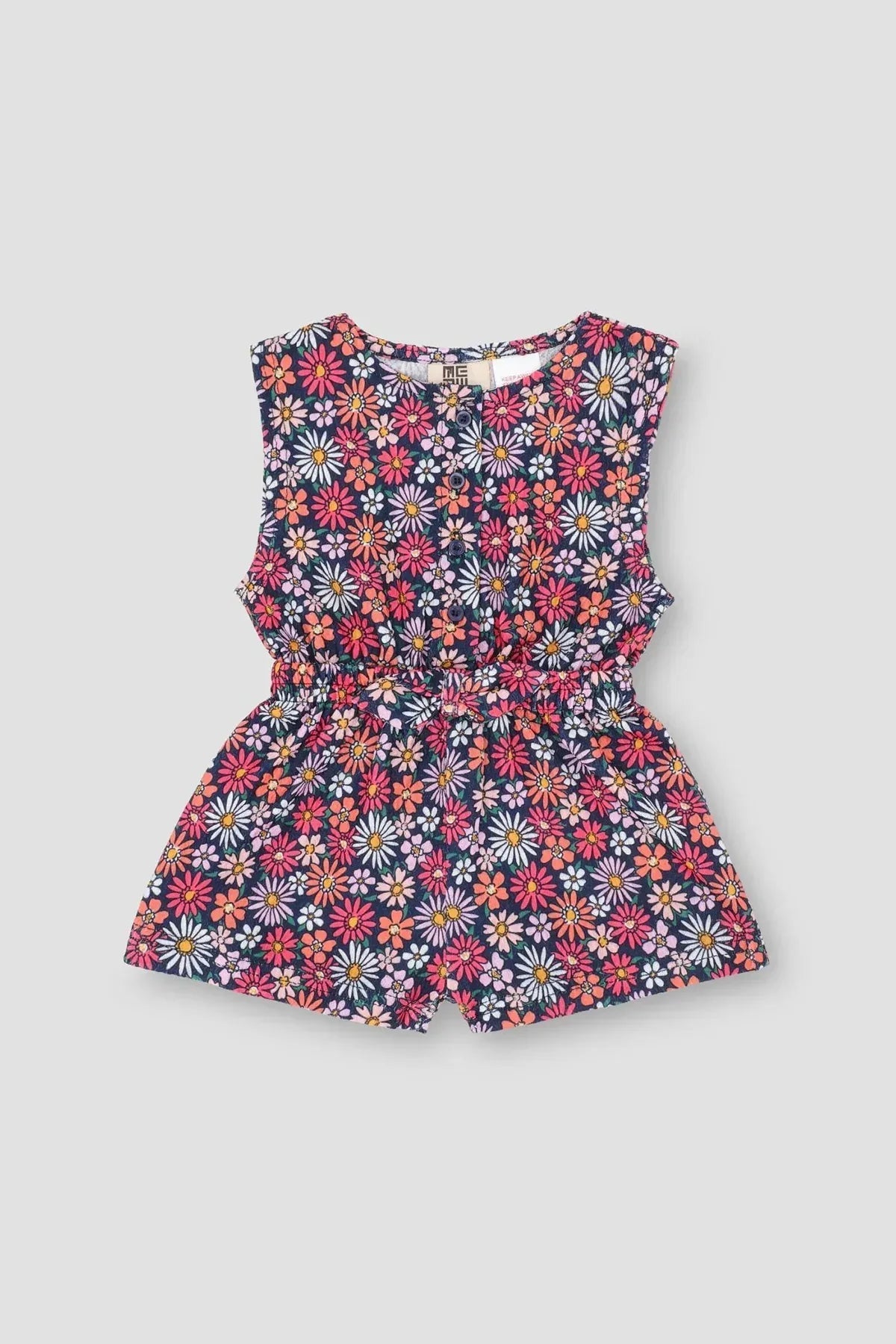 Printed Jumpsuit Dress For Baby Girl