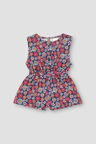 Printed Jumpsuit Dress For Baby Girl