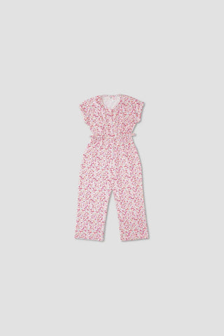 Printed Jumpsuit Dress For Girl