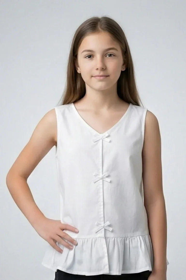 Sleeveless Top For Girl