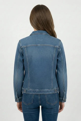 Denim Jacket For Women - Mid Blue