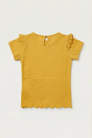 Ruffle Sleeve Tee For Baby Girl