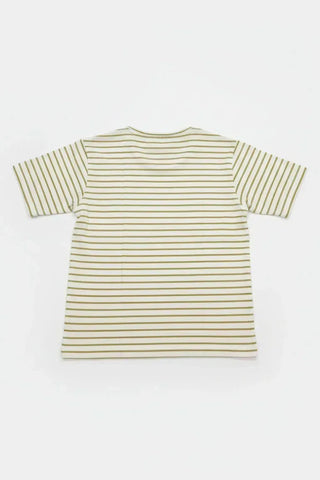 Striped Button Neck T-Shirt for Boy
