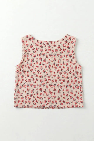 Floral Sleeveless Top for Girl