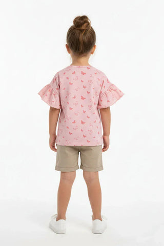 Butterfly Print Top for Baby Girl