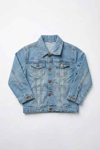 Denim Jacket For Baby Boy - Light Blue