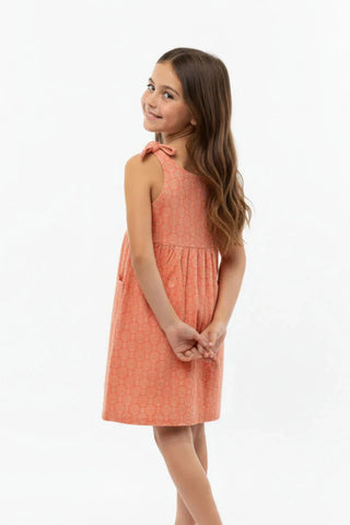 Printed Tie-Shoulder Dress for Girl