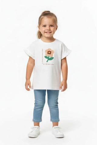 Flower Embroidered Top for Baby Girl