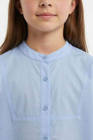 Puff Sleeve Button-Down Top for Girl
