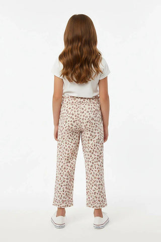 Floral Drawstring Trousers for Girl