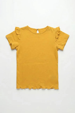 Ruffle Sleeve Tee For Baby Girl