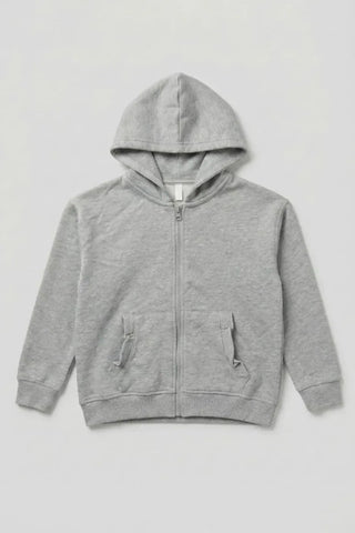 Cozy Zip Hoodie for Kids - Grey