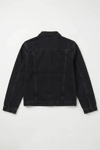 Denim Jacket For Girls - Black