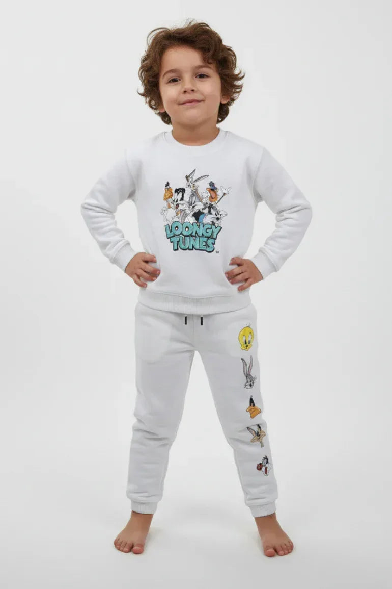 Looney Tunes Co-ord Set For Kids -  Off-White