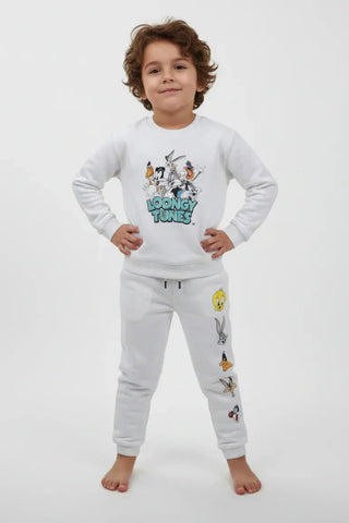Looney Tunes Co-ord Set For Kids -  Off-White