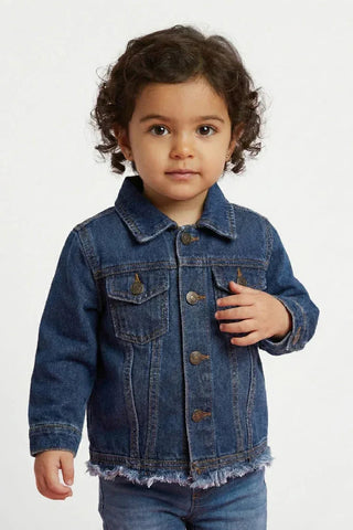 Denim Jacket For Baby Girl - Blue